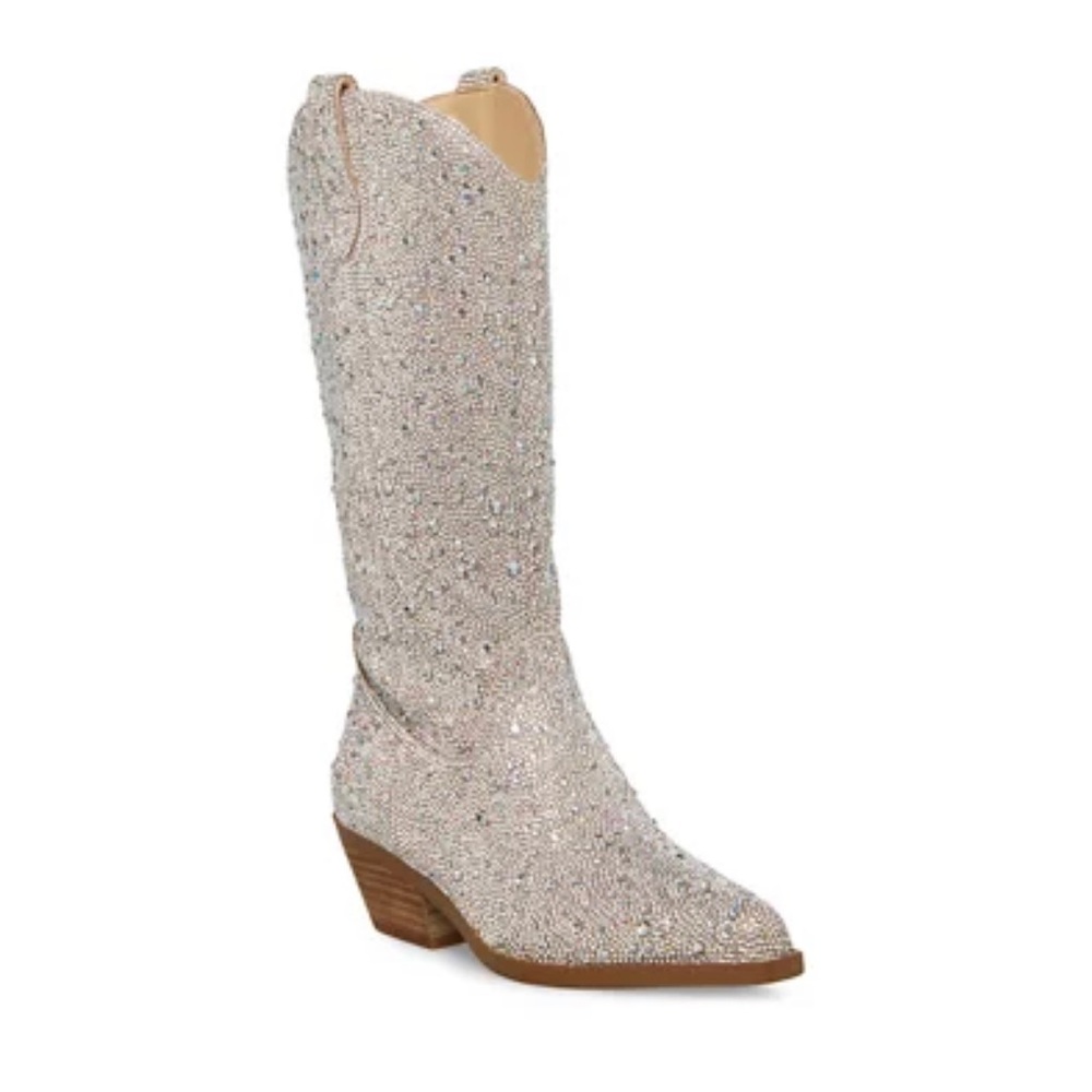 Betsey Johnson - Dalas Rhinestone Western Boots
